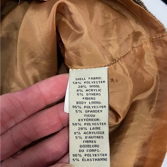 BOB TIMBERLAKE-Wool blend skirt Brown Speckled boho zip pockets Lagenlook Sz 12 - Picture 8 of 16